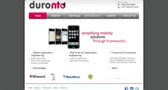 Desktop Screenshot of duronto.com