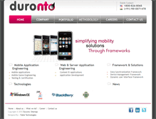 Tablet Screenshot of duronto.com